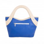 Beau Design Stylish Royal Blue Imported PU Leather Casual Handbag With Double Handle For Women's/Ladies/Girls